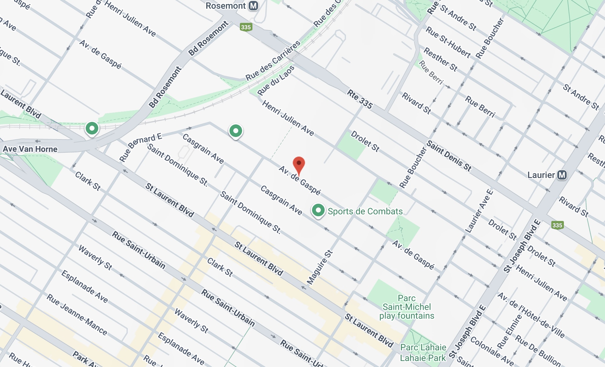 Map of 5455 de Gaspé, Montreal